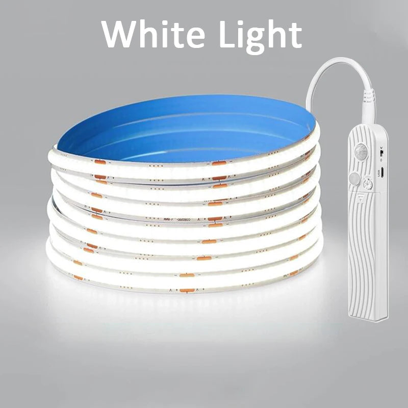 ruban led adhésif blanc doré 320 diodes 3000k 6000k détecteur mouvement moderne