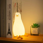 veilleuse rechargeable canard blanc jaune table moderne instruction adhésif câble usb
