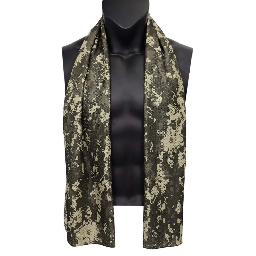 écharpe camouflage vert beige noir homme printemps été automne hiver