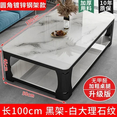 table basse moderne marbre blanc gris noir minimaliste maison salon