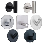 porte serviettes moderne acier inoxydable argenté noir lisse brillant autoinstallation minimaliste