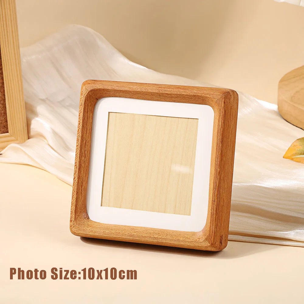 cadre photo classique bois naturel blanc 10x10cm 12.5x12.5cm 15x15cm 18x18cm 20x20cm 25x25cm
