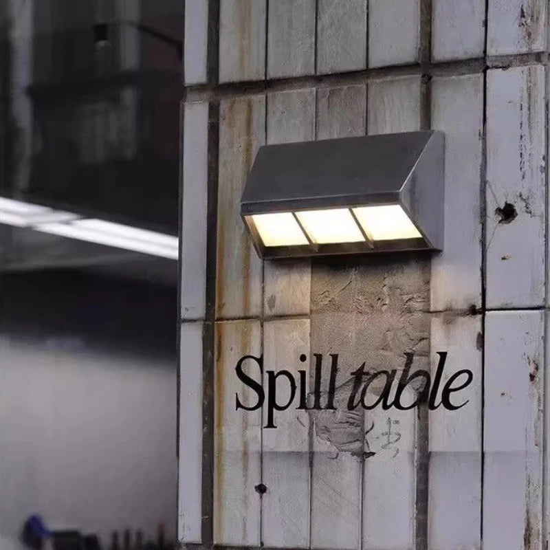 applique murale moderne argentée finition lisse imperméable led mur fixé 220v 110v 90 260v