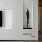 sculptures humaines modernes texture rugueuse noir gris beigeclair abstrait minimalisteDecorationIntérieureSculptureFigurinesHumainesStylisées