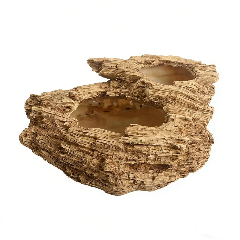 pot résine imitation écorce tronc arbre plantes succulentes mousse rustique nature zenintérieur opalescent figurines