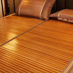 tapis sol marron clair rayures horizontales traditionnel chambre coucher maison