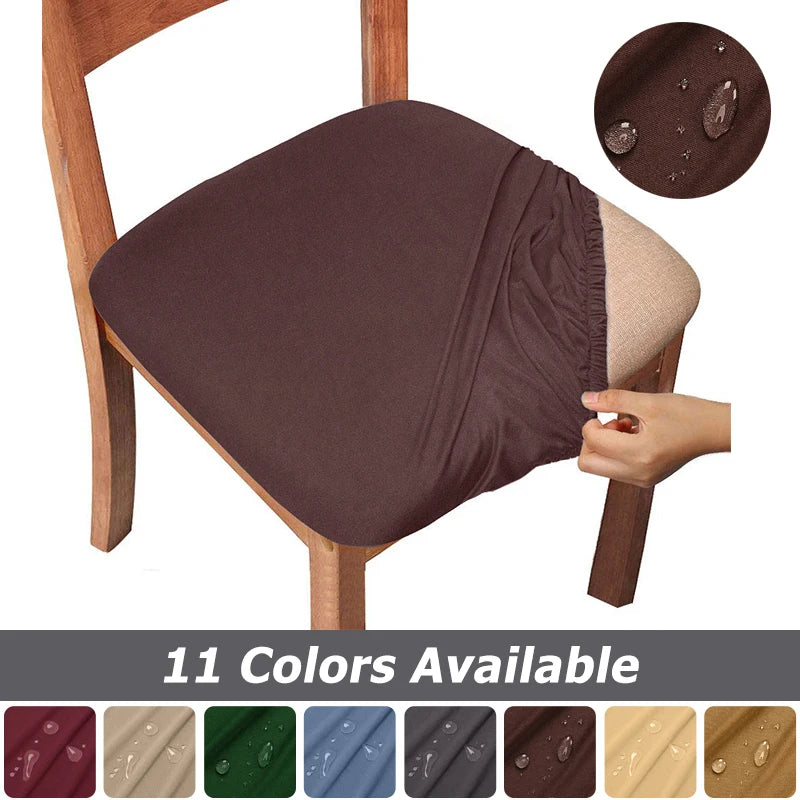 housses chaise polyester imperméable couleurs marron gris bleu noir beige moderne motif uni fixations
