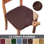 housses chaise polyester imperméable couleurs marron gris bleu noir beige moderne motif uni fixations