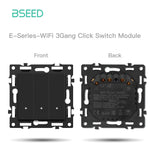 interrupteur électrique intelligent wifi noir moderne affichage led connecteurs usb