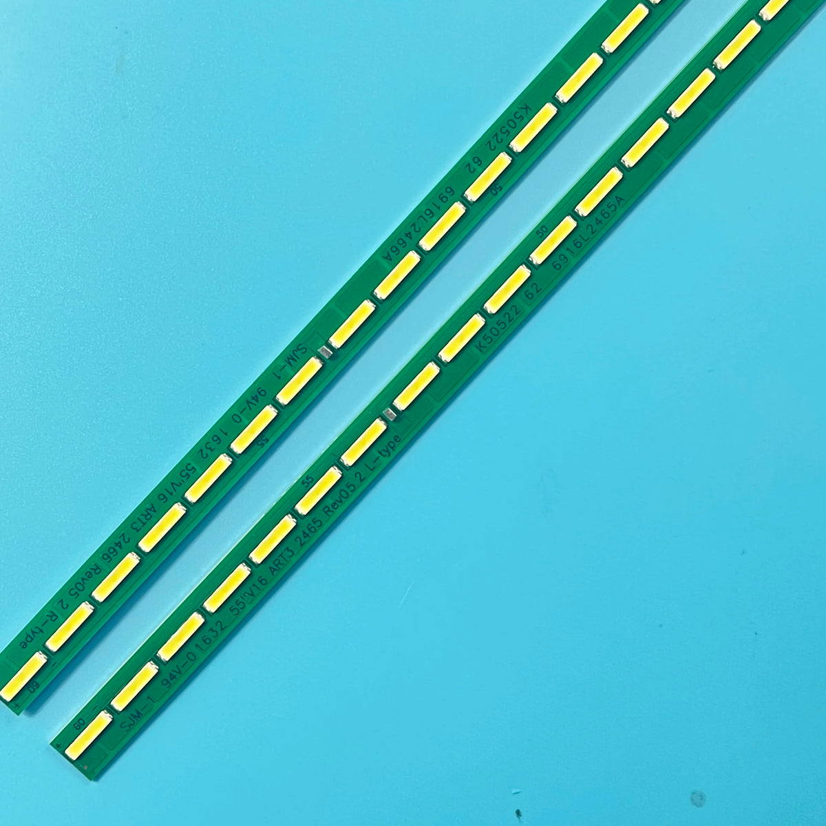 bande led vert ligne jaune moderne 60 leds 6v connecteurs