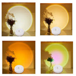 Lampe murale LED montrant les différentes couleurs de lumière disponibles