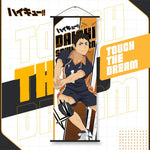 affiche bannière anime tobio kageyama orange noir illustration volley ballSuspense, demandé impose contraintes strictes