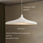 suspension led moderne beige fer câble noir lumière neutre chambre salon