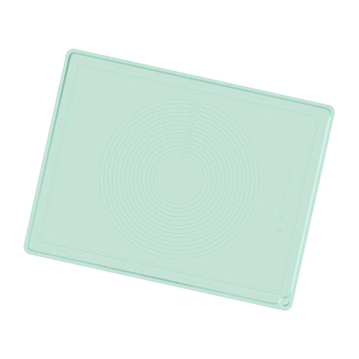 tapis silicone pâtisserie antadhésif vert menthe cercles concentriques surface lisse moderne utilitaire