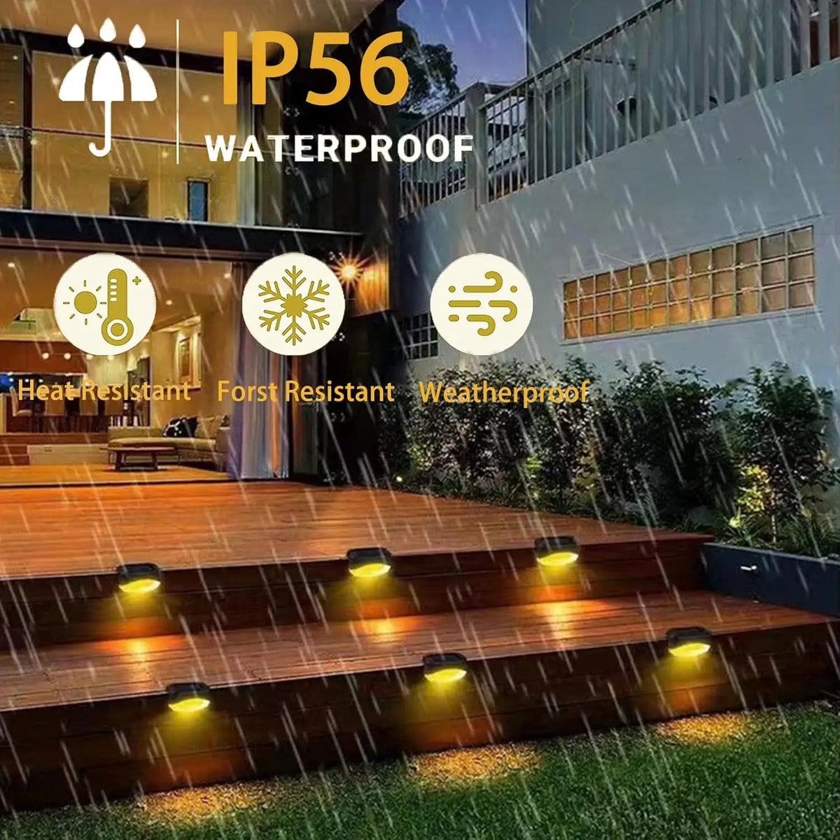 lumière solaire noire encastrée led autoadhésive extérieure jardin allée moderne