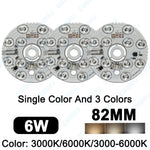 plaque led ronde 220v 12w 6w blanc moderne 6000k sans pilote pcb