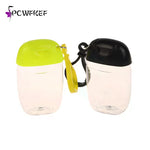 bouteilles rechargeables portables transparentes modernes verre clip rouge vert bleu jaune noir blanc cosmétique