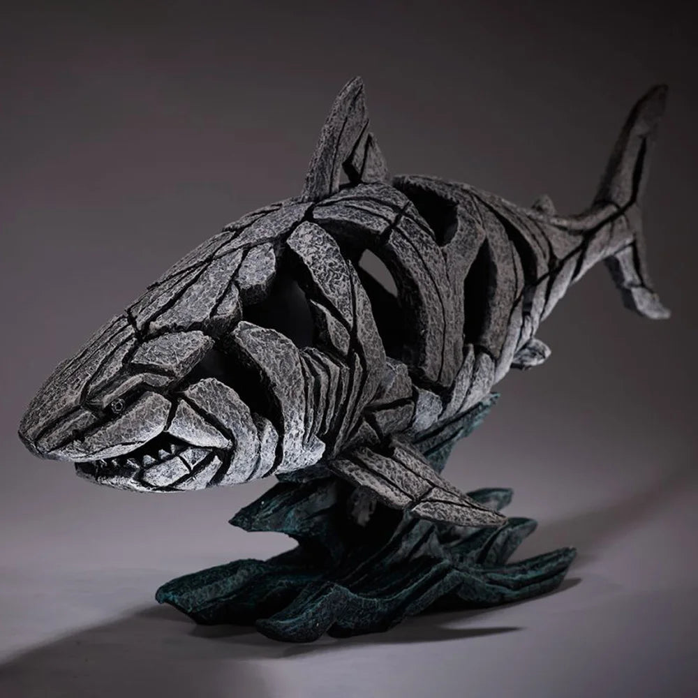 masques animaux sculptés résine noir gris brun artisanal maison décoration contemporaine