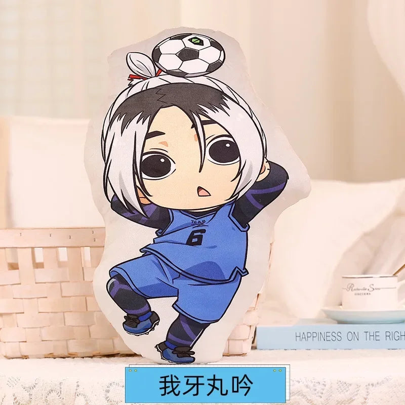 coussin anime personnages football ballons peluche lavable adulte oblong itoshi seishiro meguru
