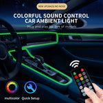 Ruban led flexible car interior ambiance lumière usb adhésive multiple couleurs moderne lumineuse