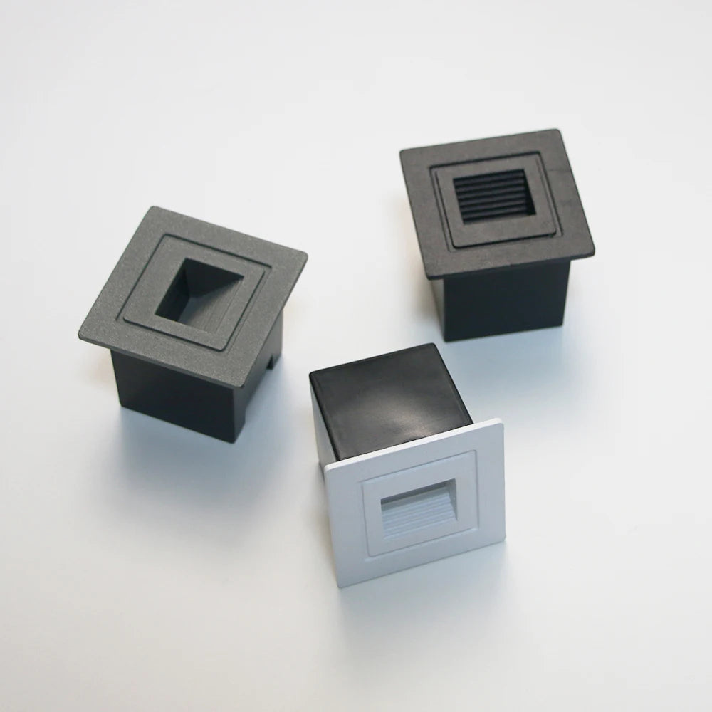 lumière murale moderne cube noir gris ip65 led extérieure hydrofuge minimaliste