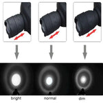 lampe frontale led super lumineuse noire ruban rayures ajustable camping