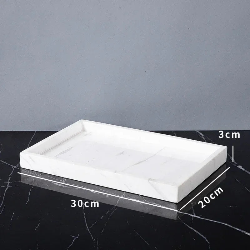 ensemble accessoires salle bain marbre blanc doré distributeur savon porte brosse savon