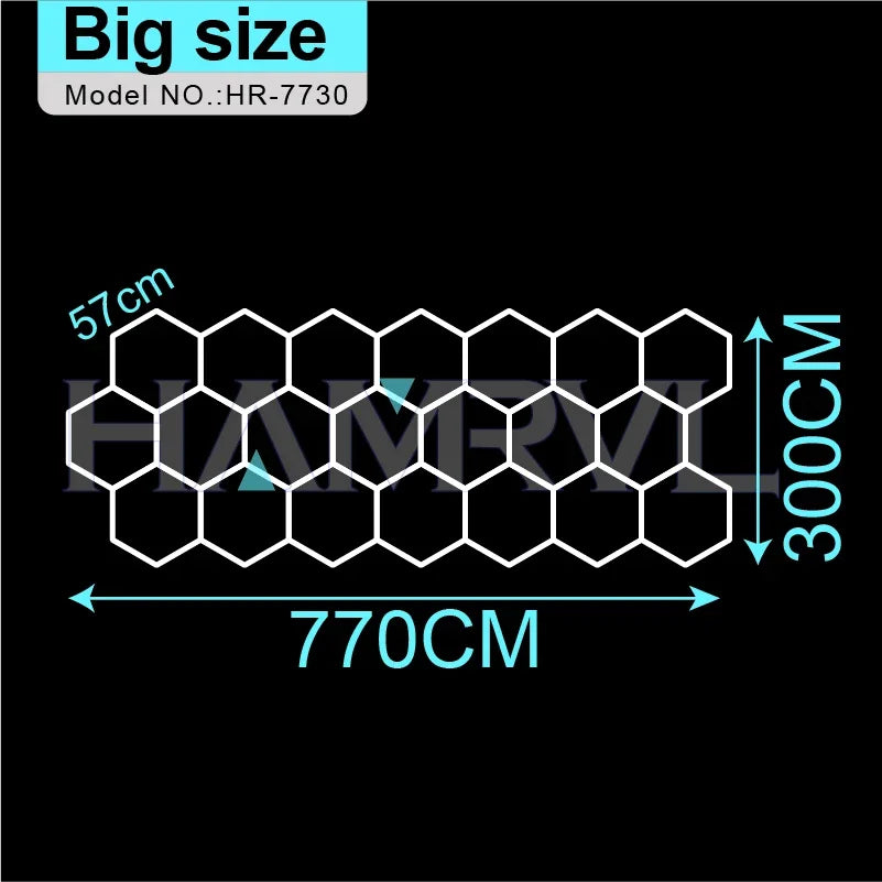 tube led blanc hexagonal moderne adhésif flux lumineux 2000 82000 121v 240v