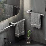 porte serviettes mural noir texture lisse cuivre moderne minimaliste fixations incluses 50cm 60cmversible