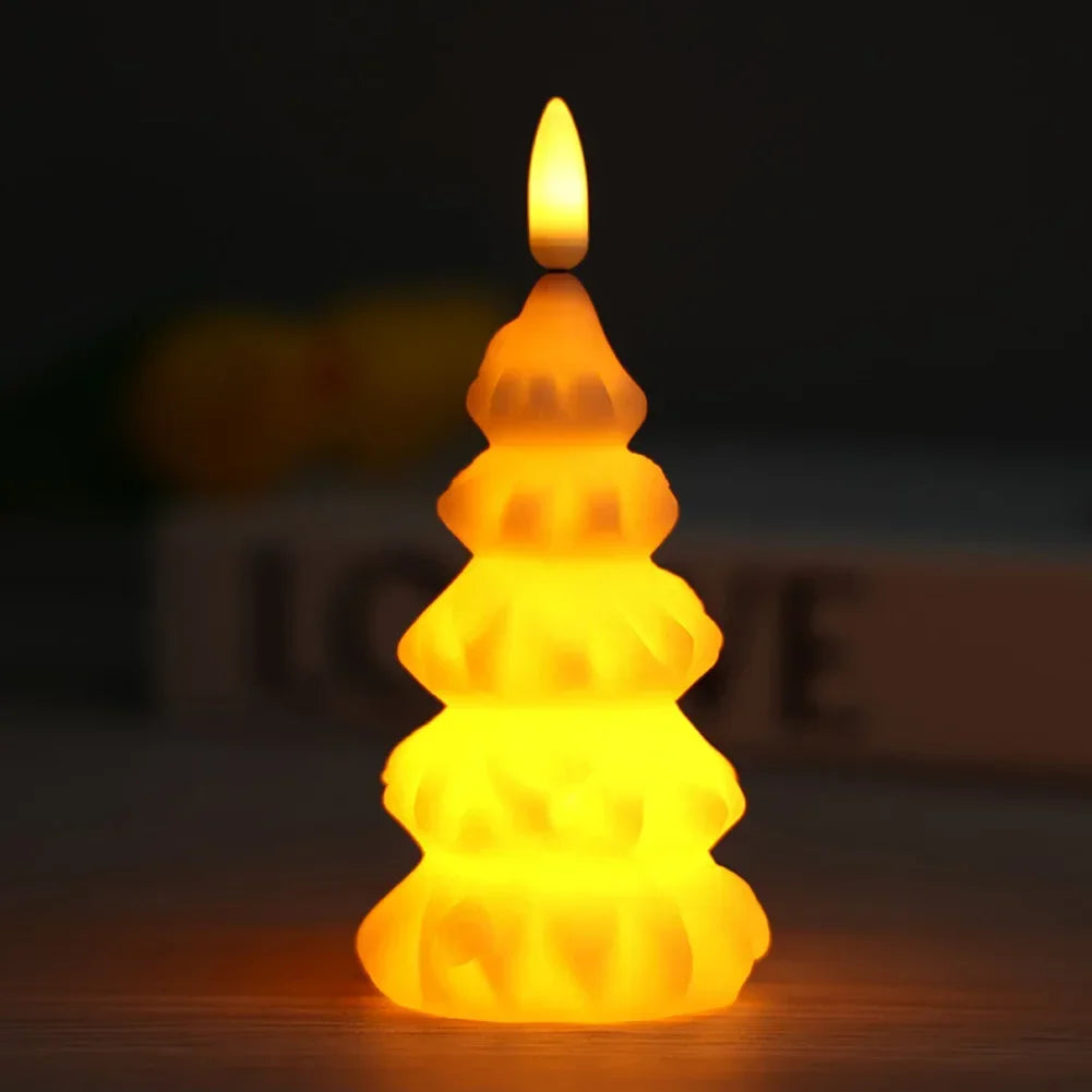 bougies led blanches modernes bougies decoratives geometriques chambre salon mariage