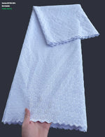 dentelle coton blanc rose bleu ciel motifs floraux texture fine mariage qualité supérieure