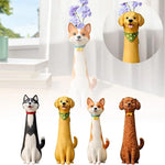 vase chien dessin animé polyester noir blanc moderne motifs floraux