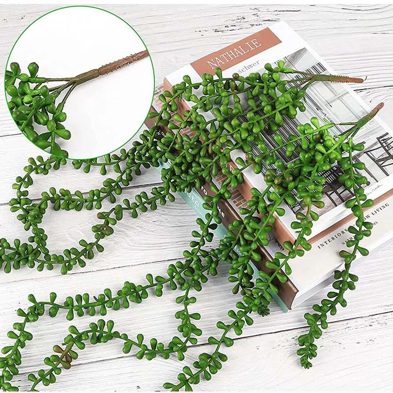 guirlande artificielle vigne feuilles vertes extérieur naturelle accrochéeextérieur decoration