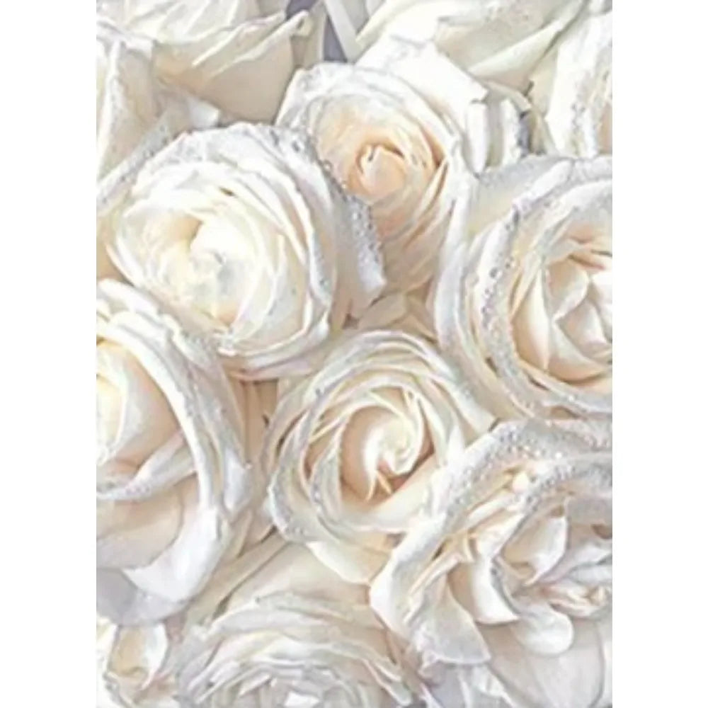 tableaux moderne floral brillants fleurs rose pâle blanc beige salon chambre décoration maison