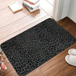tapis moderne imprimé léopard noir gris durable imperméable mousse polyester 120x160cm