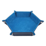 plateau rangement velours moderne pliable violet bleu rouge vert