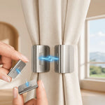 clips magnétiques rideaux argentés moderne accessoires fenêtres sans clou sans couture coupe vent confidentialité
