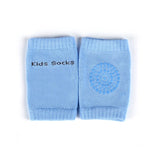 protège genoux bébé coton acrylique unisexe bleu clair jaune rose gris vert smiley brodés