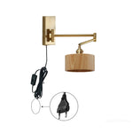 lampe murale or bois moderne interrupteur prise led minimaliste fixée vis