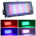 projecteur led noir multicolore ip65 moderne télécommande 220v 50w aluminium