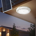 lampe solaire blanc moderne télécommande éclairage extérieur intérieur ip65 led autonomie