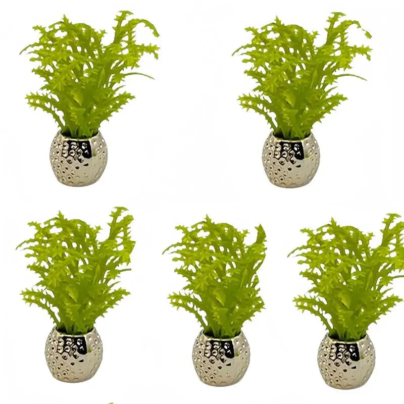 plantes artificielles vertes feuilles ovales pot terre cuite décoration maison réaliste petits espacesintérieur