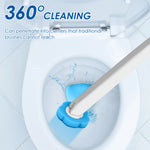 brosse toilette bleu blanc remplacement tête nettoyage mural moderne salle bain