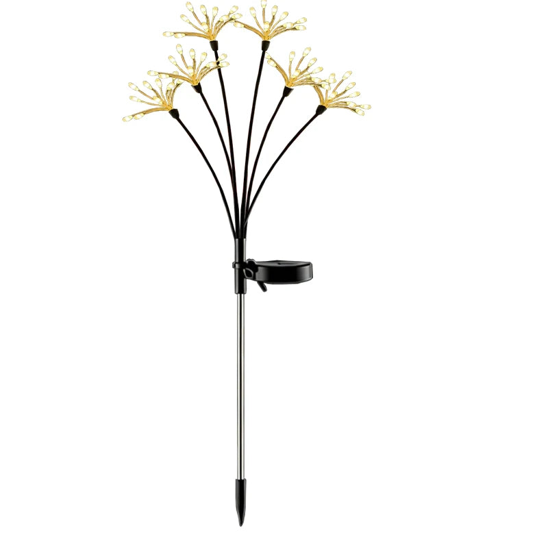 feux d'artifice solaires or blancs branches lumineuses extérieures ip65 led modernes