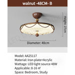 lampe classique marron blanc chaînes dorées texture tissu éclairage romantique chambre enfant