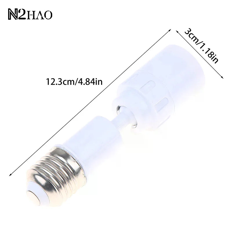 adaptateur led e27 rotation 360 degrés base réglable blanc moderne