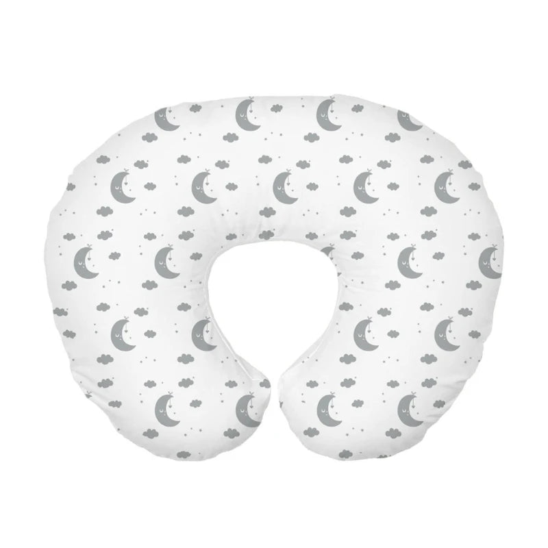 coussin bébé housse coton bleu motifs floraux animaux moderne doux floral abstrait