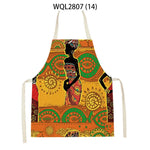 tablier cuisine coton motif ethnique floral adulte enfant ruban serrage