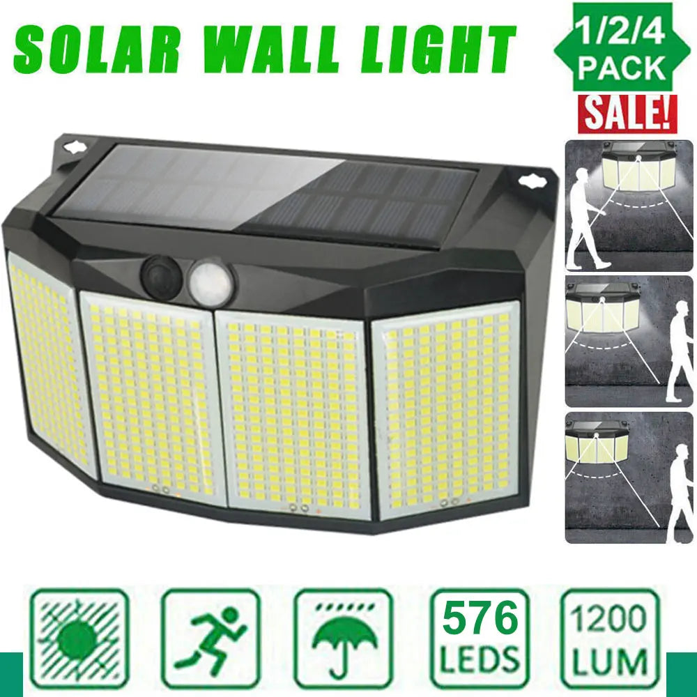 lampe solaire moderne détecteur mouvement panneau solaire 18 led noir ip65 abs