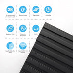panneaux muraux décoratifs 3d noirs modernes 11.8x11.8 inches pack 30 imperméables pvc